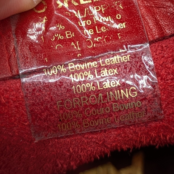 Red Leather Ankle Boots - Picture 11 of 12